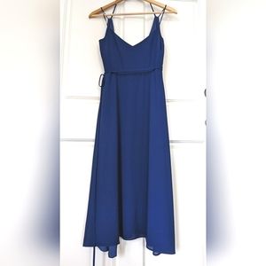 adian maddox wrap dress (blue) 2